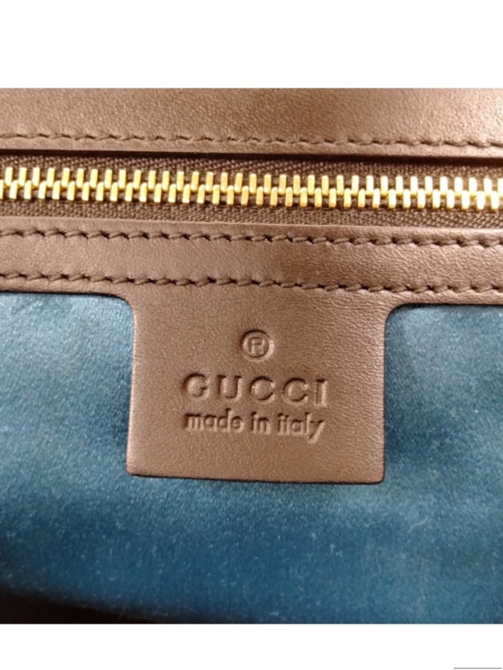Gucci Ophidia Red Suede Clutch Leather Trim with Chain Strap EUC w/ COA - Picture 8 of 8